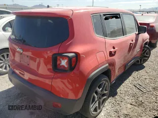 2020 Jeep Renegade Sport with VIN ZACNJAAB4LPM28562, listed as a Copart auction lot 57713845 with 45,466 mi miles and Salvage title. Bid and sale history available at DreamBid. Image 3.
