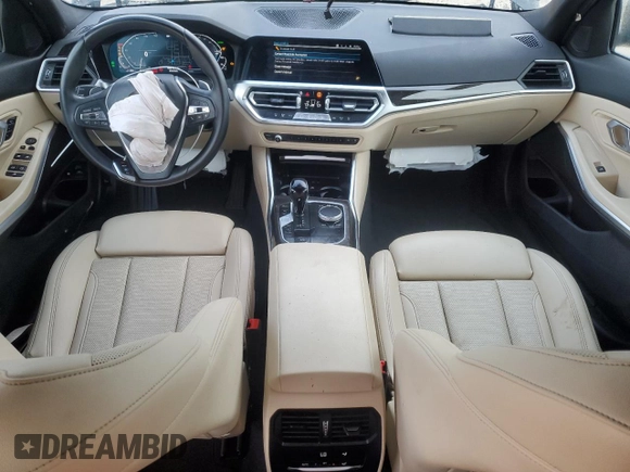 2022 BMW 3 Series 330e with VIN 3MW5P7J06N8C34517, listed as a Copart auction lot 88070475 with 38,126 mi miles and Non Repairable. Bid and sale history available at carsss.com. Image 9.