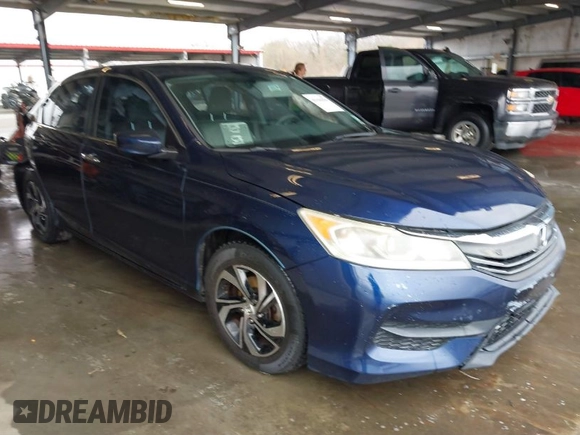 2016 Honda Accord Sedan LX with VIN 1HGCR2F33GA098480, listed as a IAAI auction lot 41708690 with 107,300 mi miles. Bid and sale history available at carsss.com. Image 1.
