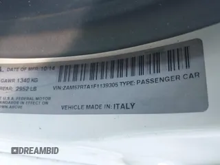 2015 Maserati Ghibli S Q4 с VIN ZAM57RTA1F1139305, выставлен на аукционе IAAI как лот 42524698 с пробегом 62 599 миль миль и . История ставок и продаж доступна на DreamBid. Изображение 9.
