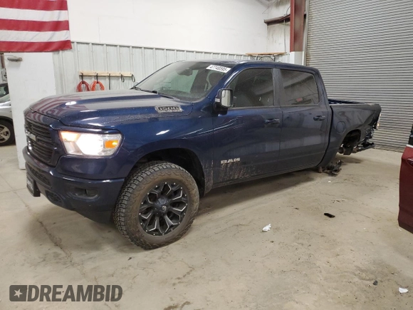 2019 Ram 1500 Big Horn z VIN 1C6SRFFT6KN622358, wystawiony jako Copart lot #47748595 z przebiegiem 84 975 mil mil oraz Szkoda całkowita • Salvage title. Historia ofert i sprzedaży dostępna na DreamBid. Obrazek 1.