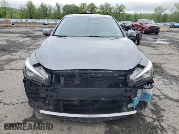 2015 Infiniti Q50 Premium with VIN JN1BV7AR6FM419944, listed as a Copart auction lot 55504355 with 101,886 mi miles and Salvage Title. Bid and sale history available at DreamBid. Image 5.