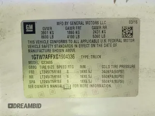 2016 GMC Savana Cargo with VIN 1GTW7AFFXG1904336, listed as a IAAI auction lot 41919957 with 330,932 mi miles. Bid and sale history available at carsss.com. Image 9.