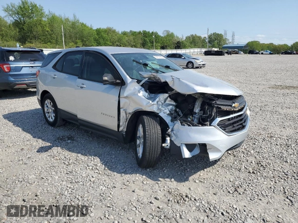 2018 Chevrolet Equinox LS with VIN 3GNAXHEV2JS512380, listed as a Copart auction lot 52737035 with 96,634 mi miles and Salvage Title. Bid and sale history available at DreamBid. Image 4.
