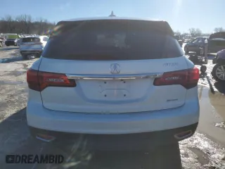 2015 Acura MDX Tech Pkg with VIN 5FRYD4H43FB027627, listed as a Copart auction lot 89115365 with 115,282 mi miles and Salvage Title. Bid and sale history available at carsss.com. Image 6.