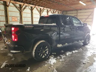 2022 Chevrolet Silverado 1500 Custom Trail Boss with VIN 3GCPDCEK0NG608635, listed as a Copart auction lot 81301514 with 46,289 mi miles and Salvage Title. Bid and sale history available at carsss.com. Image 3.