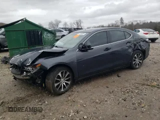 2016 Acura TLX V6 Tech with VIN 19UUB2F54GA009817, listed as a Copart auction lot 47186925 with 0 mi miles and Salvage Title. Bid and sale history available at carsss.com. Image 1.