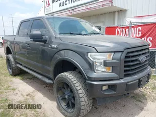 2017 Ford F-150 XL with VIN 1FTEW1EF6HKD40423, listed as a IAAI auction lot 42142735 with 155,675 mi miles. Bid and sale history available at carsss.com. Image 1.