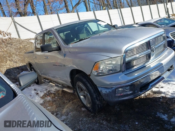 2012 Ram 1500 Outdoorsman with VIN 1C6RD7LT9CS229707, listed as a IAAI auction lot 41618543 with 137,161 mi miles. Bid and sale history available at carsss.com. Image 1.