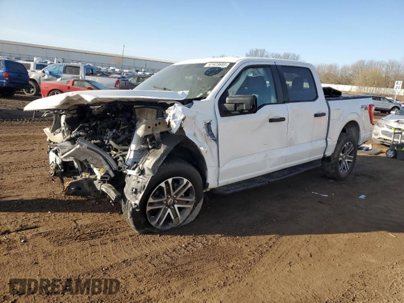 2023 Ford F-150 XL with VIN 1FTEW1EPXPFC28840, listed as a Copart auction lot 47423685 with 13,559 mi miles and Non Repairable. Bid and sale history available at carsss.com. Image 1.
