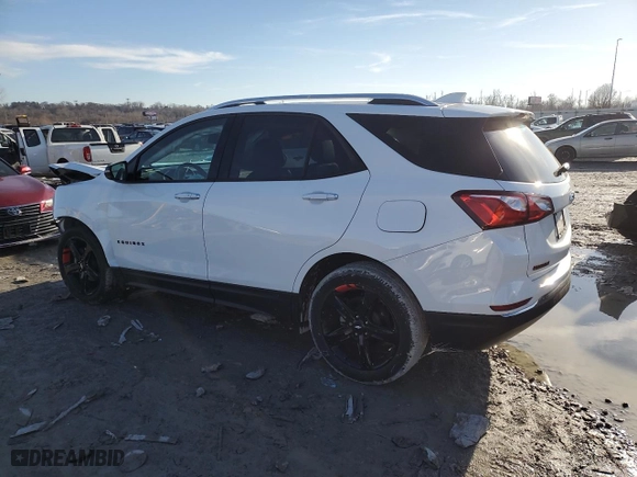 2020 Chevrolet Equinox Premier with VIN 2GNAXNEV8L6215369, listed as a Copart auction lot 43782555 with 28,319 mi miles and Salvage Title. Bid and sale history available at carsss.com. Image 2.