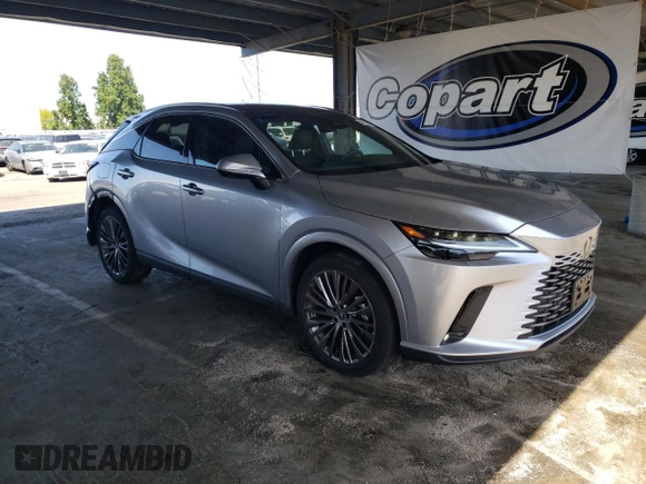2024 Lexus RX 450h+ Luxury with VIN JTJCJMGA5R2012434, listed as a Copart auction lot 58835645 with 10,905 mi miles and Salvage title. Bid and sale history available at DreamBid. Image 4.