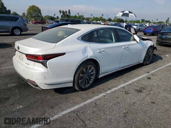2018 Lexus LS with VIN JTHB51FF0J5006279, listed as a Copart auction lot 62693794 with 63,617 mi miles and Salvage Title. Bid and sale history available at carsss.com. Image 3.