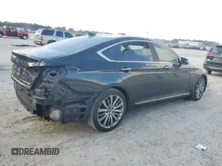 2017 Genesis G80 Ultimate z VIN KMHGN4JF2HU183072, wystawiony jako Copart lot #81121214 z przebiegiem 127 888 mil mil oraz Szkody całkowita. Historia ofert i sprzedaży dostępna na DreamBid. Obrazek 3.