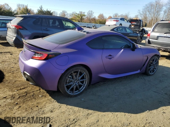 2022 Subaru BRZ Limited with VIN JF1ZDBF18N8704243, listed as a Copart auction lot 79225154 with 22,147 mi miles and Salvage Title. Bid and sale history available at carsss.com. Image 3.