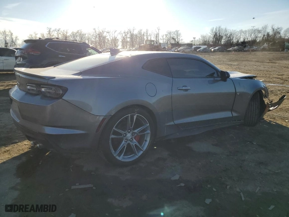 2021 Chevrolet Camaro 1LT with VIN 1G1FB1RS5M0121796, listed as a Copart auction lot 42975945 with 74,627 mi miles and Salvage Title. Bid and sale history available at carsss.com. Image 3.
