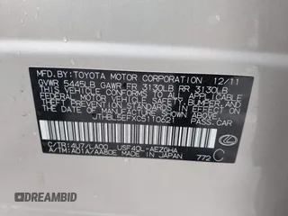2012 Lexus LS 460 z VIN JTHBL5EFXC5110621, wystawiony jako IAAI lot #41714523 z przebiegiem 104 684 mil mil oraz . Historia ofert i sprzedaży dostępna na DreamBid. Obrazek 9.