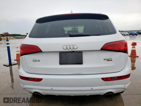 2015 Audi Q5 Premium Plus with VIN WA1LFAFP8FA059574, listed as a Copart auction lot 60562265 with 104,340 mi miles and Salvage title. Bid and sale history available at DreamBid. Image 6.