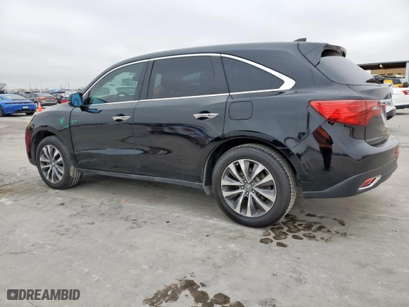 2015 Acura MDX Tech Pkg with VIN 5FRYD3H46FB014526, listed as a Copart auction lot 45766005 with 246,032 mi miles and Salvage Title. Bid and sale history available at carsss.com. Image 2.