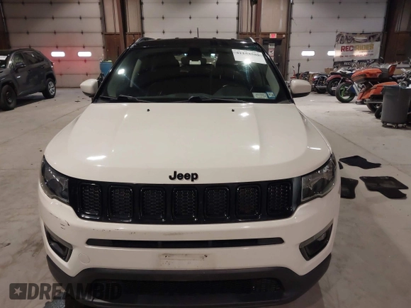 2018 Jeep Compass Latitude with VIN 3C4NJDBB6JT453973, listed as a IAAI auction lot 41153555 with 105,210 mi miles. Bid and sale history available at carsss.com. Image 12.