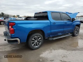 2022 Chevrolet Silverado 1500 LT with VIN 3GCUDDEDXNG595743, listed as a Copart auction lot 84348264 with Not Provided miles and Salvage Title. Bid and sale history available at DreamBid. Image 3.