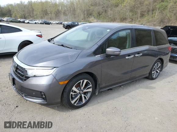 2024 Honda Odyssey Touring with VIN 5FNRL6H80RB001448, listed as a Copart auction lot 54790165 with 13,716 mi miles and Salvage Title. Bid and sale history available at carsss.com. Image 1.