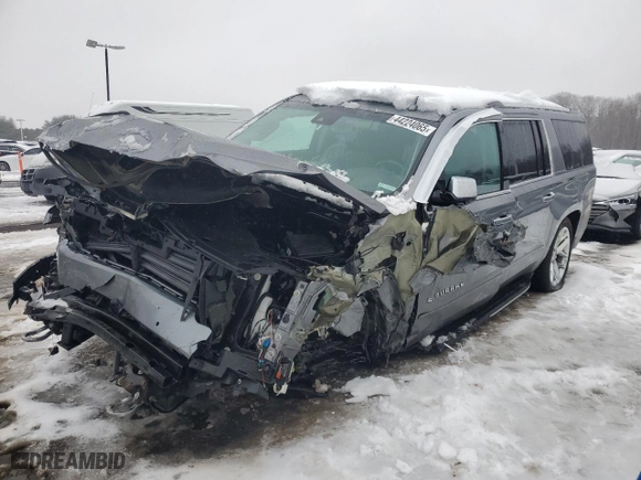 2020 Chevrolet Suburban Premier with VIN 1GNSKJKC4LR169509, listed as a Copart auction lot 44224065 with 118,779 mi miles and Salvage Title. Bid and sale history available at carsss.com. Image 1.
