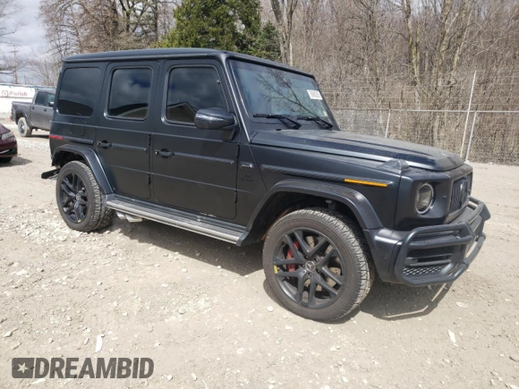 2024 Mercedes-Benz G 63 AMG with VIN W1NYC7HJ0RX504884, listed as a Copart auction lot 50609385 with 3,591 mi miles and Salvage Title. Bid and sale history available at DreamBid. Image 4.