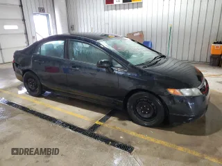 2008 Honda Civic LX with VIN 1HGFA16548L025026, listed as a Copart auction lot 53127385 with 178,182 mi miles and Salvage Title. Bid and sale history available at DreamBid. Image 4.
