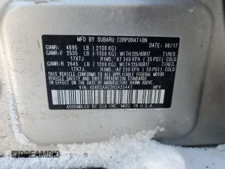 2017 Subaru Outback with VIN 4S4BSAAC2H3433441, listed as a Copart auction lot 45152785 with 123,289 mi miles and Salvage title. Bid and sale history available at DreamBid. Image 14.