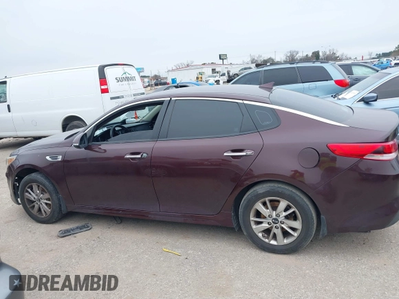 2017 Kia Optima LX with VIN 5XXGT4L37HG164861, listed as a IAAI auction lot 41624517 with 173,356 mi miles. Bid and sale history available at carsss.com. Image 14.