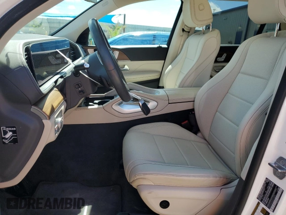 2020 Mercedes-Benz GLS 450 with VIN 4JGFF5KE3LA212870, listed as a Copart auction lot 60839094 with 27,549 mi miles and Salvage Title. Bid and sale history available at DreamBid. Image 7.
