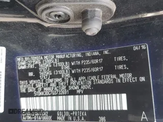 2016 Toyota Sienna LE AAS with VIN 5TDKK3DC7GS732691, listed as a Copart auction lot 54538595 with 143,242 mi miles and Clean Title. Bid and sale history available at DreamBid. Image 13.