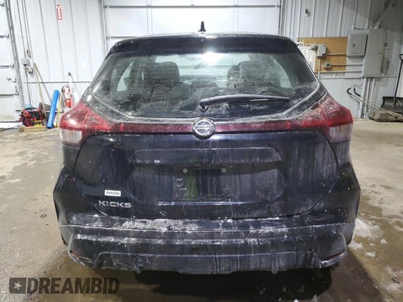 2021 Nissan Kicks S with VIN 3N1CP5BV5ML539143, listed as a Copart auction lot 45693805 with 34,537 mi miles and Salvage title. Bid and sale history available at DreamBid. Image 6.