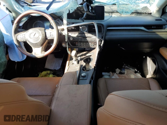 2021 Lexus RX with VIN 2T2HZMAA6MC199960, listed as a Copart auction lot 41498525 with 0 mi miles and Salvage Title. Bid and sale history available at carsss.com. Image 8.