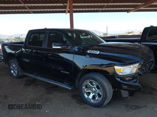 2022 Ram 1500 Big Horn with VIN 1C6SRFFT1NN459168, listed as a IAAI auction lot 42463815 with 28,421 mi miles and . Bid and sale history available at DreamBid. Image 1.