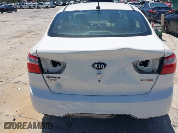 2013 Kia Rio SX with VIN KNADN4A33D6174454, listed as a IAAI auction lot 42032612 with 157,199 mi miles. Bid and sale history available at carsss.com. Image 6.