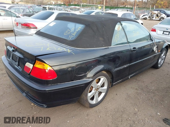 2001 BMW 3 Series 330Ci with VIN WBABS53471JU85745, listed as a IAAI auction lot 41781419 with 999,999 mi miles. Bid and sale history available at carsss.com. Image 4.