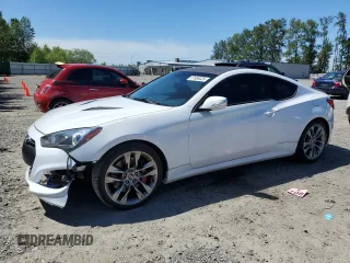 2016 Hyundai Genesis Coupe R-Spec z VIN KMHHU6KJ5GU132010, wystawiony jako Copart lot #57688435 z przebiegiem 76 653 mil mil oraz Szkoda całkowita • Salvage title. Historia ofert i sprzedaży dostępna na DreamBid. Obrazek 1.