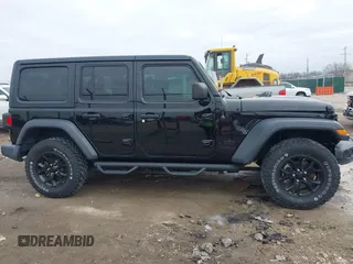 2021 Jeep Wrangler Unlimited Willys with VIN 1C4HJXDN8MW595665, listed as a IAAI auction lot 41507555 with 24,505 mi miles and . Bid and sale history available at DreamBid. Image 13.