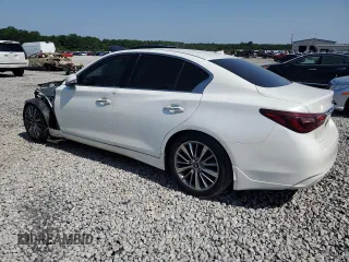 2018 Infiniti Q50 Luxe with VIN JN1EV7AP1JM351170, listed as a Copart auction lot 60412915 with 100,290 mi miles and Salvage title. Bid and sale history available at DreamBid. Image 2.