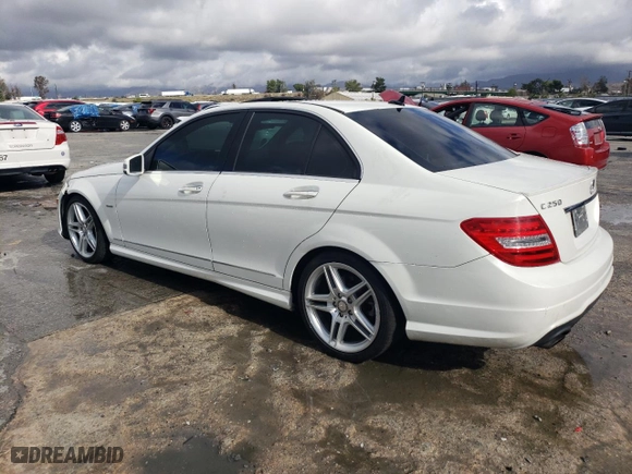 2012 Mercedes-Benz C-Class C 250 Sport with VIN WDDGF4HB0CA613024, listed as a Copart auction lot 45457015 with 152,187 mi miles and Clean Title. Bid and sale history available at carsss.com. Image 2.