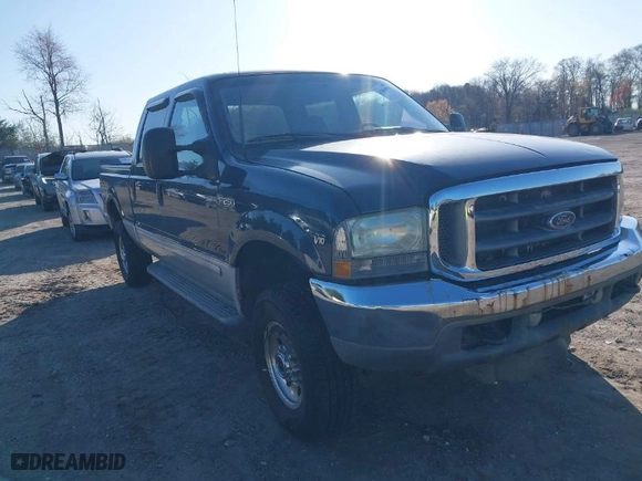 2002 Ford Super Duty F-250 XL with VIN 1FTNW21S52EA60362, listed as a IAAI auction lot 42004090 with 1 mi miles. Bid and sale history available at carsss.com. Image 1.
