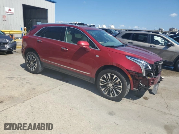 2019 Cadillac XT5 Luxury AWD with VIN 1GYKNDRS8KZ260502, listed as a Copart auction lot 54790965 with 32,910 mi miles and Salvage Title. Bid and sale history available at carsss.com. Image 4.