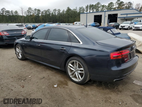 2017 Audi A8 with VIN WAU44AFD4HN010791, listed as a Copart auction lot 78886844 with 133,870 mi miles and Salvage Title. Bid and sale history available at DreamBid. Image 2.