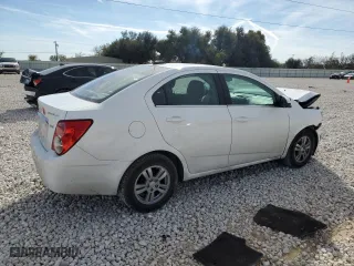 2015 Chevrolet Sonic LT with VIN 1G1JC5SB7F4215988, listed as a Copart auction lot 84712374 with 0 mi miles and Salvage Title. Bid and sale history available at carsss.com. Image 3.