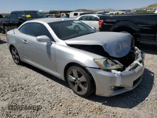 2010 Lexus IS 350 C with VIN JTHFE2C21A2501066, listed as a Copart auction lot 58827455 with 124,657 mi miles and Salvage title. Bid and sale history available at DreamBid. Image 4.
