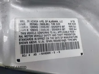 2004 Honda Odyssey EX-L with VIN 5FNRL18934B016420, listed as a IAAI auction lot 41473237 with 188,659 mi miles and . Bid and sale history available at DreamBid. Image 9.