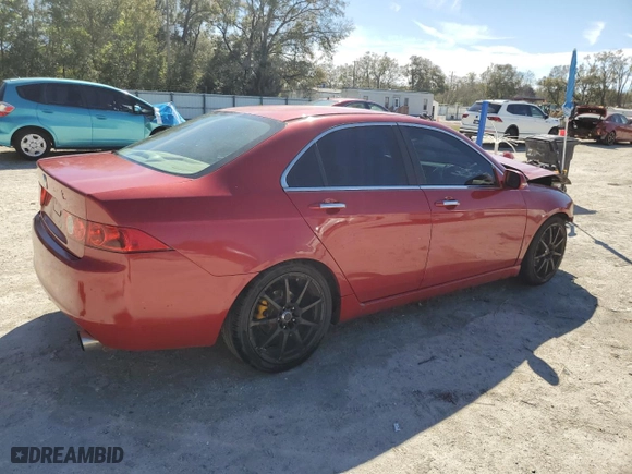2004 Acura TSX with VIN JH4CL96844C009874, listed as a Copart auction lot 47949395 with 0 mi miles and Salvage Title. Bid and sale history available at carsss.com. Image 3.