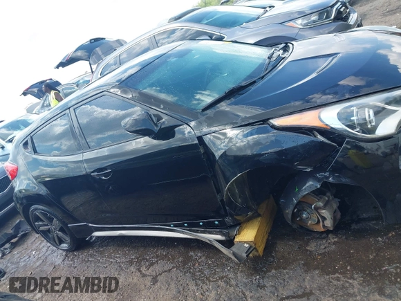 2013 Hyundai Veloster Turbo with VIN KMHTC6AE5DU143733, listed as a IAAI auction lot 42116317 with 116,155 mi miles and . Bid and sale history available at DreamBid. Image 13.